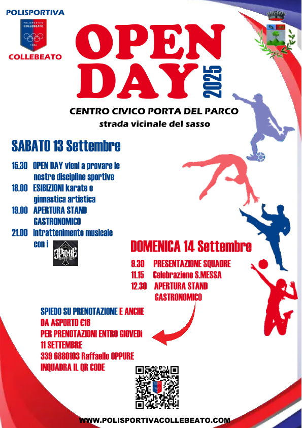 Open Day 2025 Polisportiva Collebeato