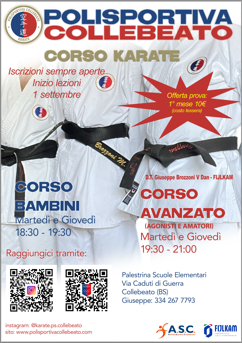 Corsi Karate 2026